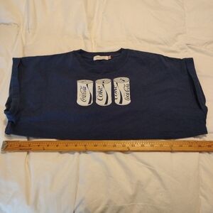 Coca Cola Coke Crop Top Navy -One Size - Good Rock Speed Tee T-shirt Shirt